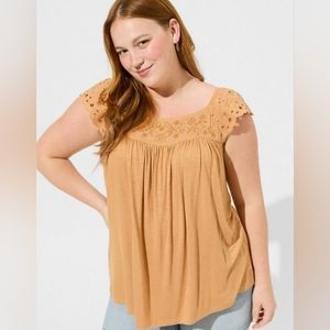 TORRID Eyelet Top NWT